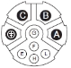 Plug - 9 Signal Contacts