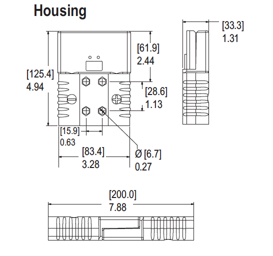 SBX 350 Multipole Connector