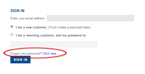Forgot Your Password Solution