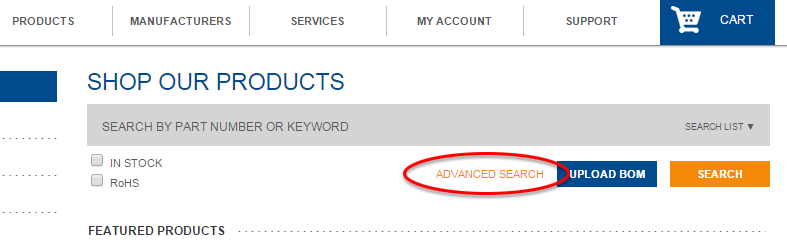 Advanced Search Option