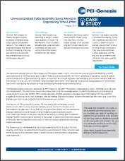 PEI-Genesis Universal Endbell Cable Assembly Case Study
