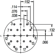 Pin Connector 9-19, 11-19 Pin Connector 9-19, 11-19