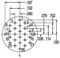 Pin Connector 10-26, 12-26 Pin Connector 10-26, 12-26