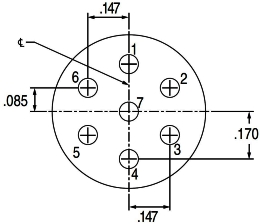 Pin Connector 12-7, 13-7, 15-7 Pin Connector 12-7, 13-7, 15-7