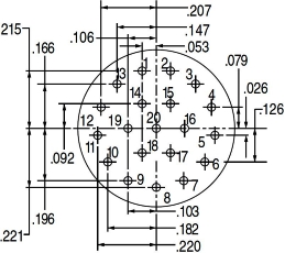 Pin Connector 12-220, 13-220, 15-220 Pin Connector 12-220, 13-220, 15-220