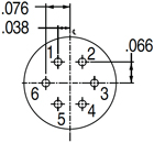 Pin Connector 6-6, 8-6 Pin Connector 6-6, 8-6