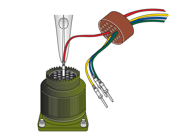 Amphenol ACA-B Contact Insertion Step 6