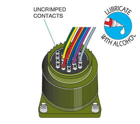 Amphenol ACA-B Contact Insertion Step 7