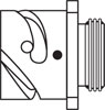 0 Front Wall Mount with Accessory Thread