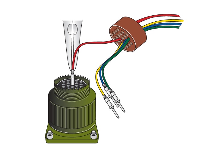 Amphenol ACS/ACC Contact Insertion Step 6
