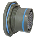 Jam Nut Receptacle, PCB Contacts