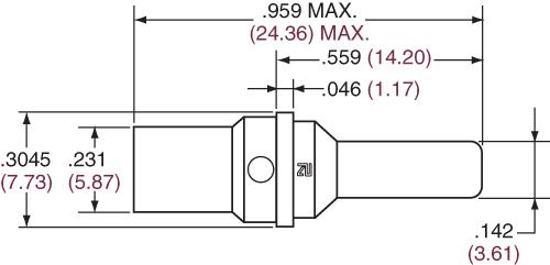 Pin Contact Size 8