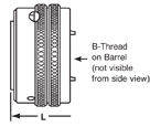 B Thread on Barrel
