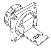 Flanged Straight 8 PCB Tinned Holes