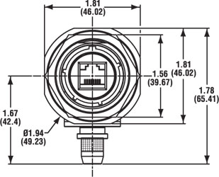 Jam Nut Receptacle Right Angle 2