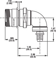 Square Flange Receptacle Right Angle 1