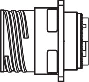 Square Flange Side View 