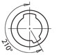 Receptacle Keyway Orientation (B)