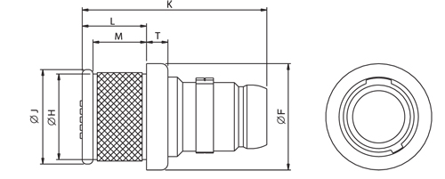 In Line Plug Integral Backshell 