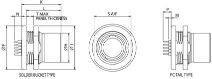 Rear Mount Receptacle 