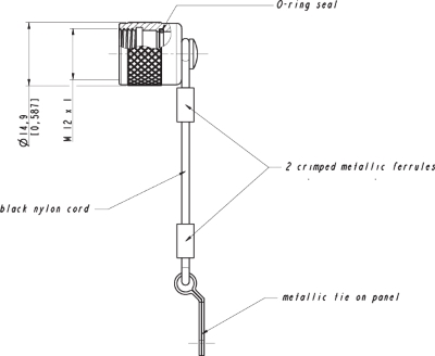 Metal Dust Cap for Receptacles (IP68) 31057 Metal Dust Cap for Receptacles (IP68) 31057
