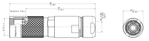 μCOM Plug with Cable Gland Backshell μCOM Plug with Cable Gland Backshell