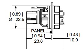 Female Panel Mount SK7-019M03