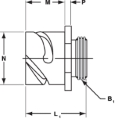 MIL-DTL-5015 CTB 0 Styles with E Endbell Side View