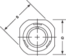 MIL-DTL-5015 CTB 0 Styles with E Endbell Top View