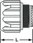 CB Series 5015 CB 6 Styles with N Endbell L Dim