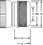 CB Series 5015 CB 6 Styles with M Endbell M Dim