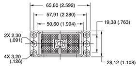 DL/DLM2-96 Plug Front View