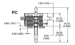 DL/DLM2-96 Plug Side View PC