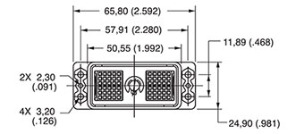 DL/DLM3-60 Plug Front View