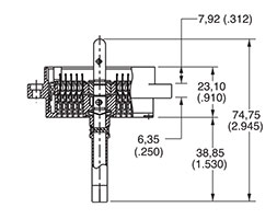 DL/DLM3-60 Plug Side View Crimp