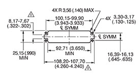 DL/DLM1-156 Plug Panel Cutout