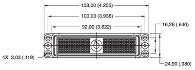 DL/DLM1-156 Receptacle Front View