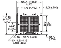 DL4-624 Receptacle Front View