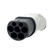 White IEC Type 2 Plug with 7 female contacts