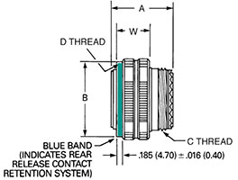 D38999/26 KJB6 Side View