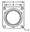 KPT00/KPSE00/MS3110/MS31220/KP_03 Receptacle Front View
