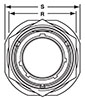KPT07 Jam Nut Receptacle