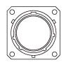 KPTB/MS3119E Thru-Bulkhead Front View