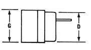 MDM-100 Only Pigtail Termination Receptacle Dimensions