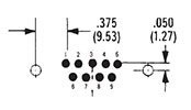 9 Contact Pin Termination Arrangement