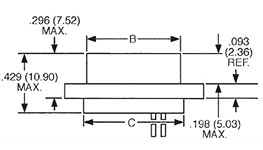 Micro-D Receptacles Dimensions