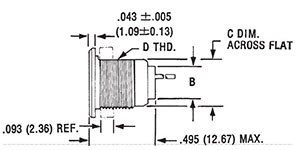 MIKQ7 Front Mount Receptacle Figure 3