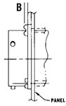 PV Series Panel Thickness Front Panel Mtg Ref