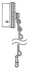 Metal Dust Cap for Receptacle Flanged with Sash Chain