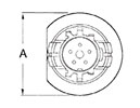 Snap-Thru Receptacle Type T Front-Face View 5 Position